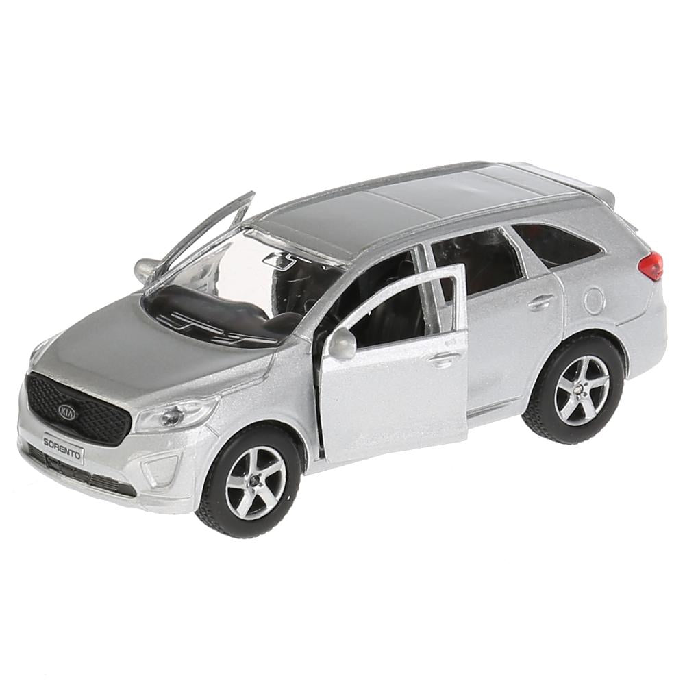 Машина металл KIA Sorento Prime серебристый 12 см, откр.дв., багаж., инерц. Технопарк в кор.2*24шт