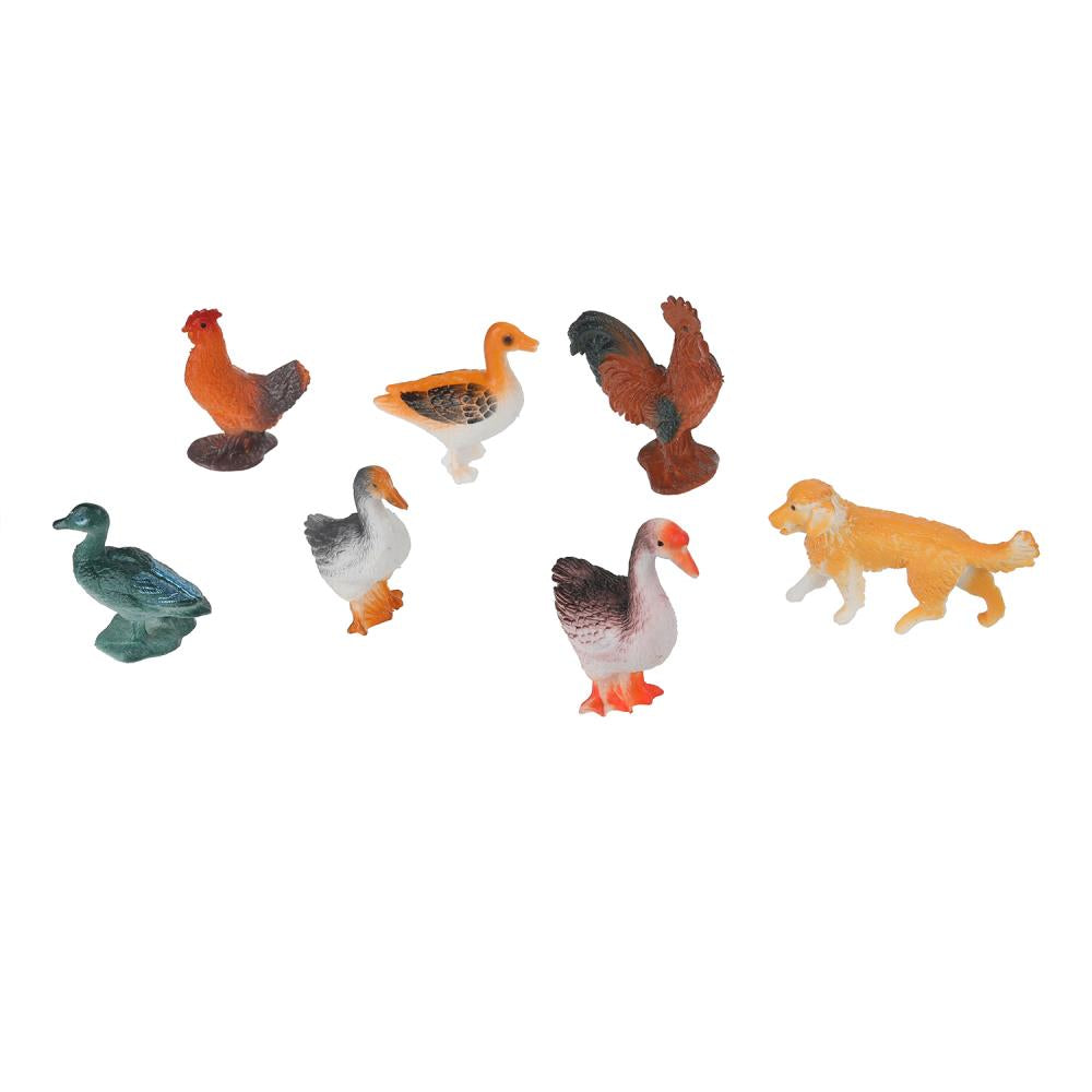 Jeu en plastique pour la maison 7 pièces. dans le paquet. Рассказы о животных в кор.2*72наб