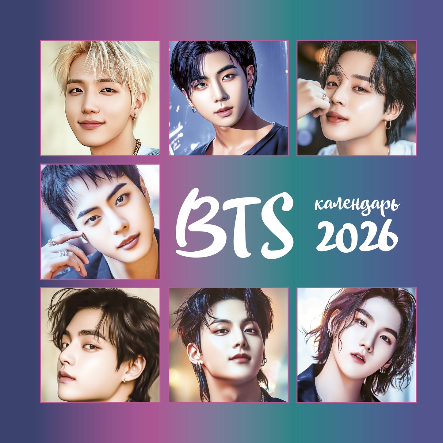 BTS. Календарь настенный на 2026 год (300х300 мм)