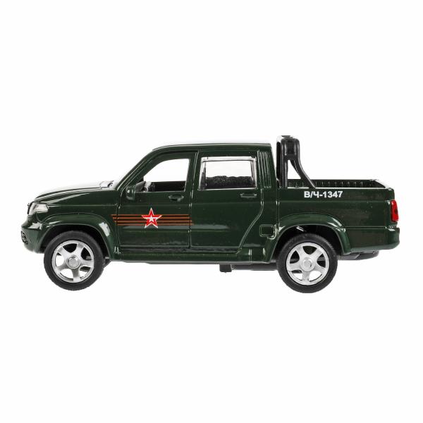 Машина металл УАЗ ПИКАП АРМИЯ РОССИИ длина 12 см, двери, багажник, инерц, кор. Технопарк в кор.2*36шт