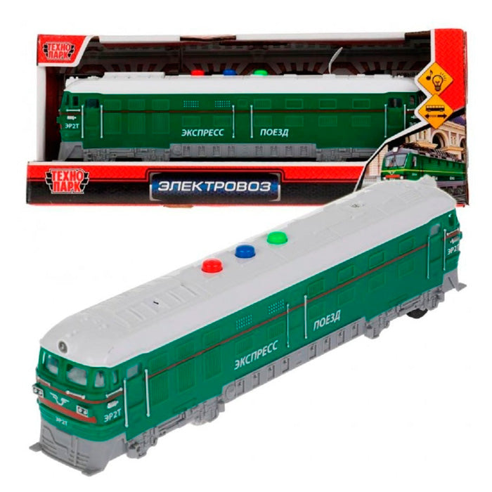 1853392-R317862 Модель пластик свет-звук электровоз 23 см, инерция, кор. Технопарк в кор.2*36шт