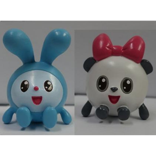 Jeux en plastique pour la boutique "Играем вместе" Малышарики (Крошик+Пандочка) в сетке в кор.50шт