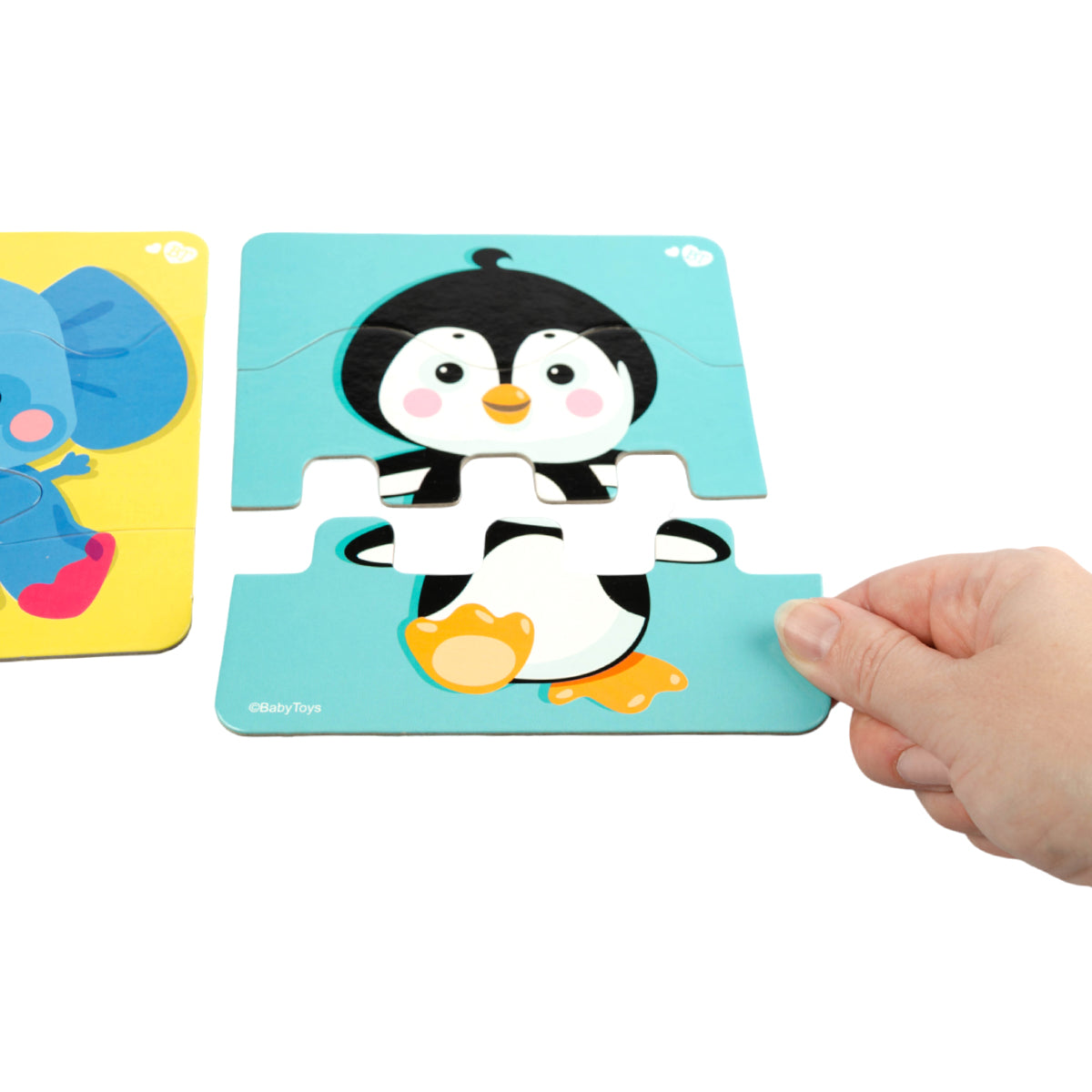 Пазлы макси ЗИГЗАГ "Зверята" 18 элементов BABY TOYS
