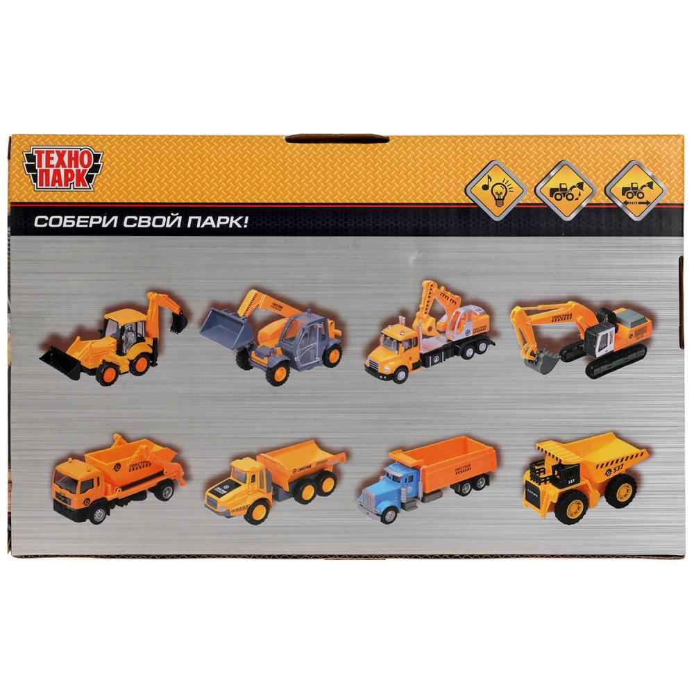 Модель пластик свет-звук БУЛЬДОЗЕР 23 см, подв. дет, инерция, кор. Технопарк в кор.2*18шт