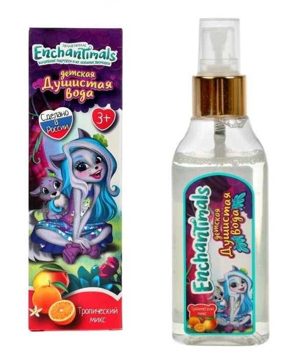 50939-ENS 308662 Детская душистая вода ЭНЧЕНТИМАЛС тропический МИКС 75мл МИЛАЯ ЛЕДИ в кор.18шт