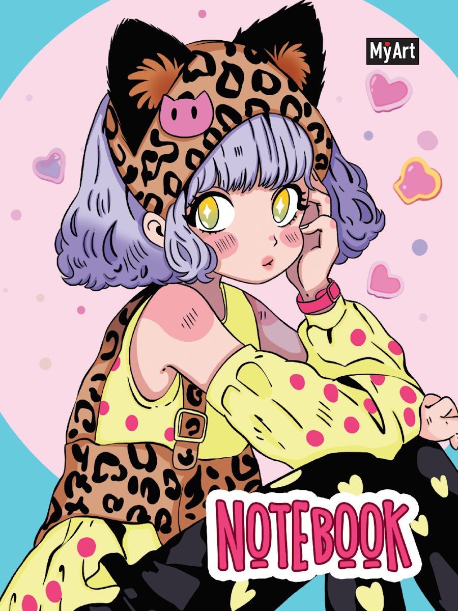 MyArt. БЛОКНОТ в клетку Аниме 115x150. Модный взгляд