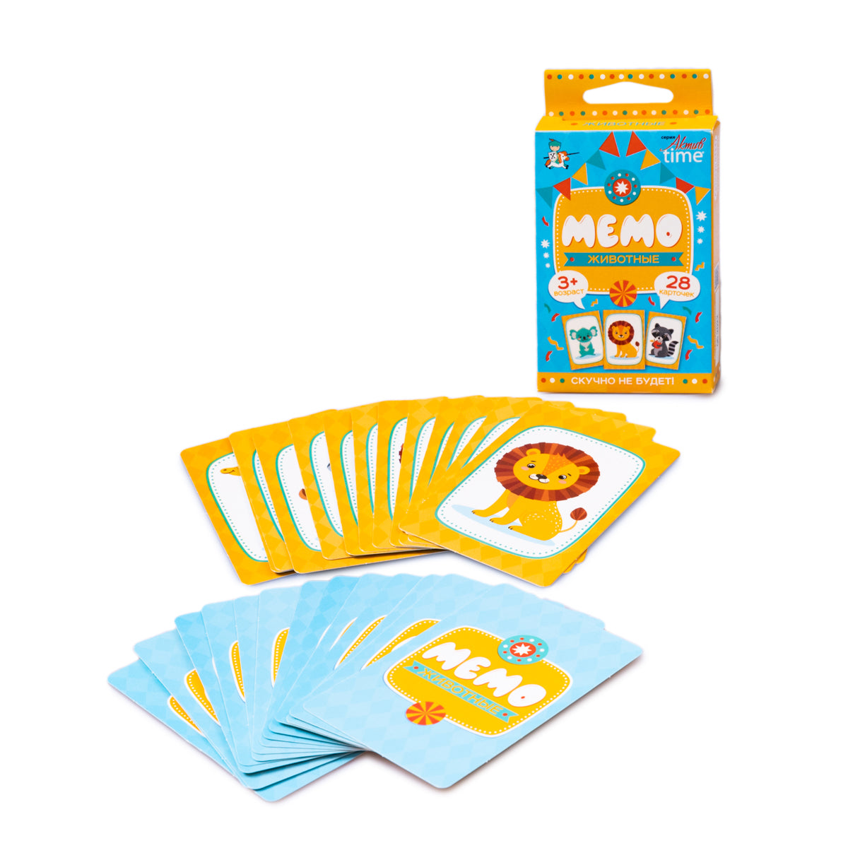 Игра настольная "МЕМО" Животные. Серия АКТИВ time