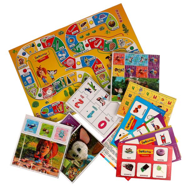 Азбука и счёт. IQ-подарочный набор 6 в 1. Барбоскины. 320х230х60мм. Умные игры в кор.10шт
