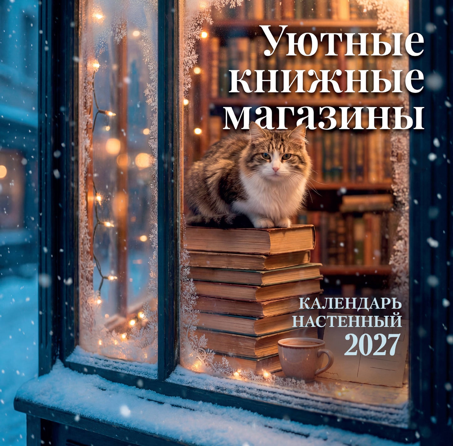 Уютные книжные магазины. Календарь настенный на 2027 год (300х300 мм)