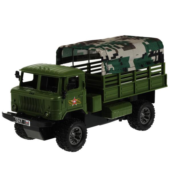 2004F022-R Машина р/у ГАЗ 66 АРМИЯ РОССИИ, 25 см, свет, зел, кор. Технопарк в кор.2*18шт