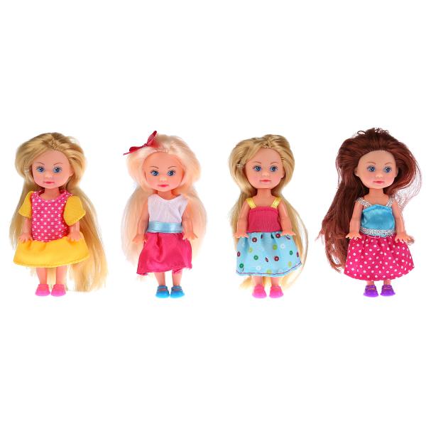 КУКЛА ТМ Карапуз. Машенька 12см, твердое тело, 4 вида платье в дисплей уп-24шт в кор.2*2уп