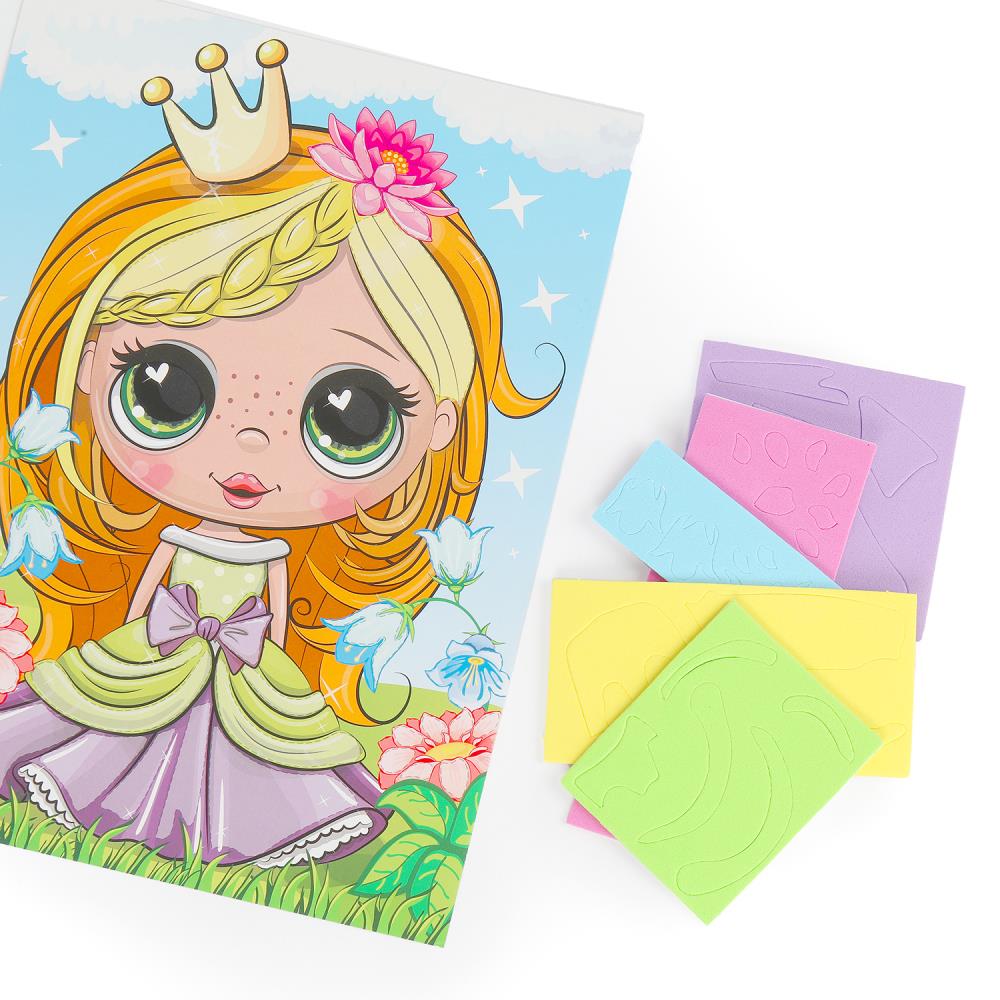 Application pour un film en EVA 17x23 cm princesse МУЛЬТИ АРТ en cor.100шт