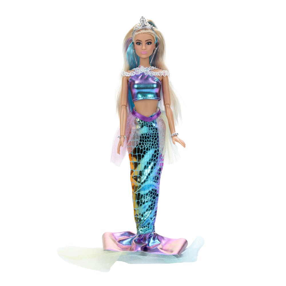 Кукла 29см София, руки и ноги сгиб., русалка, акс, кор КАРАПУЗ в кор.24шт