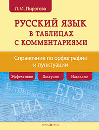 Русский язык в таблицах с комментариями (справочник по орфографии и пунктуации)