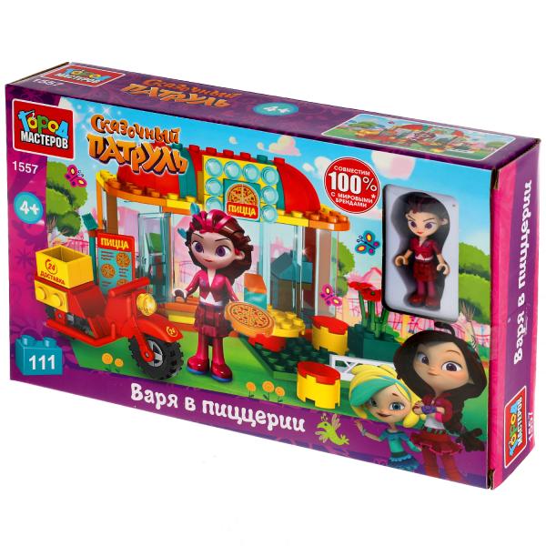 СКАЗОЧНЫЙ ПАТРУЛЬ конструктор Варя в пиццерии, 111 дет. Город мастеров в кор.2*18шт