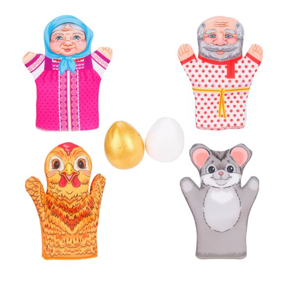 Théâtre domestique "Курочка Ряба" (4 pièces)