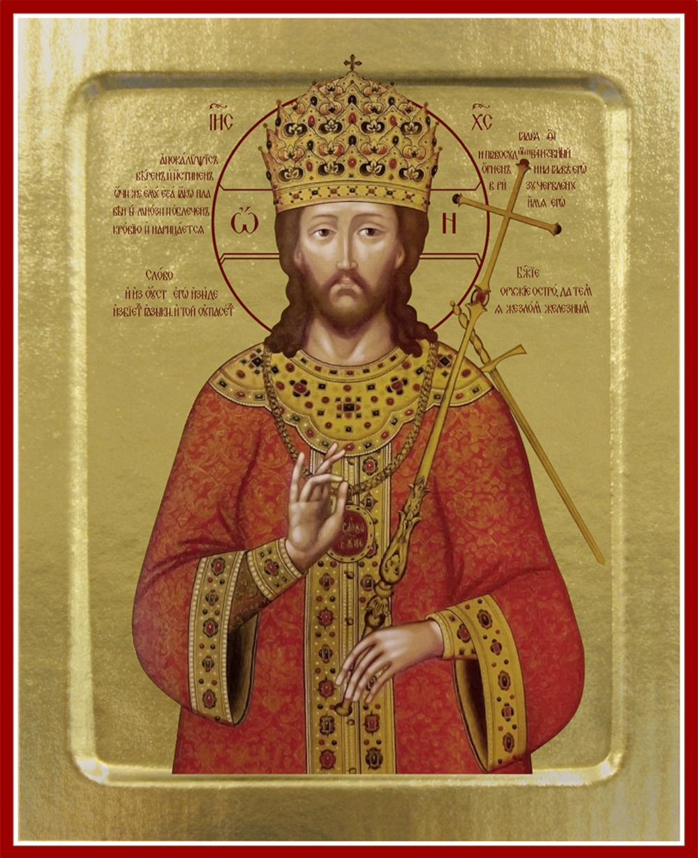 Икона Спасителя Царь царей (с короной) (на дереве): 125 х 160