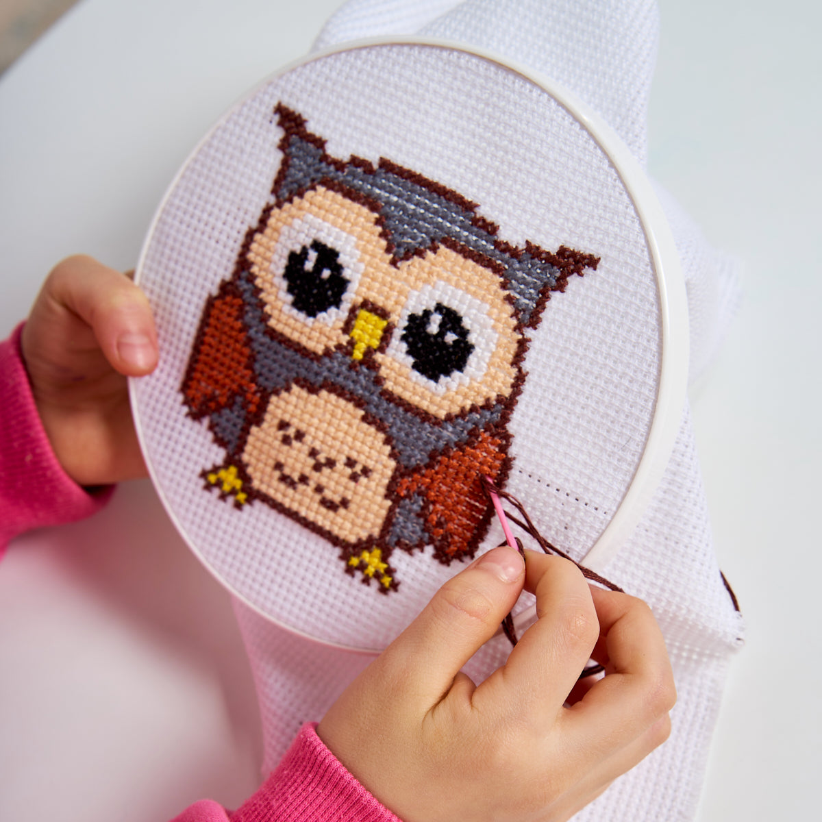 Набор для творчества. Вышивка "Совёнок" (с пяльцами)