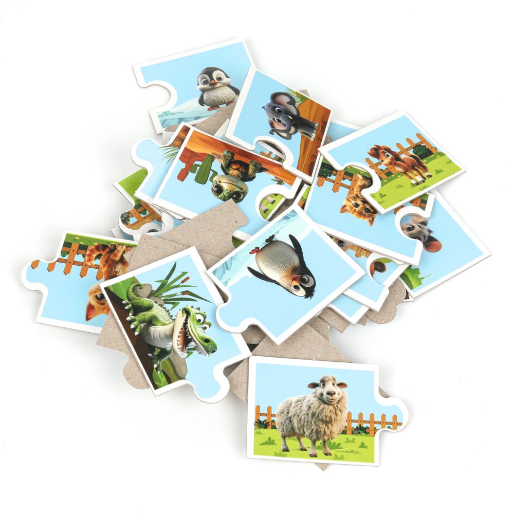 Mamans et petites filles. Развивающая игра-пазл. 36 jeux de puzzle 355x240x35 mm. Умные игры. dans le cor.10шт