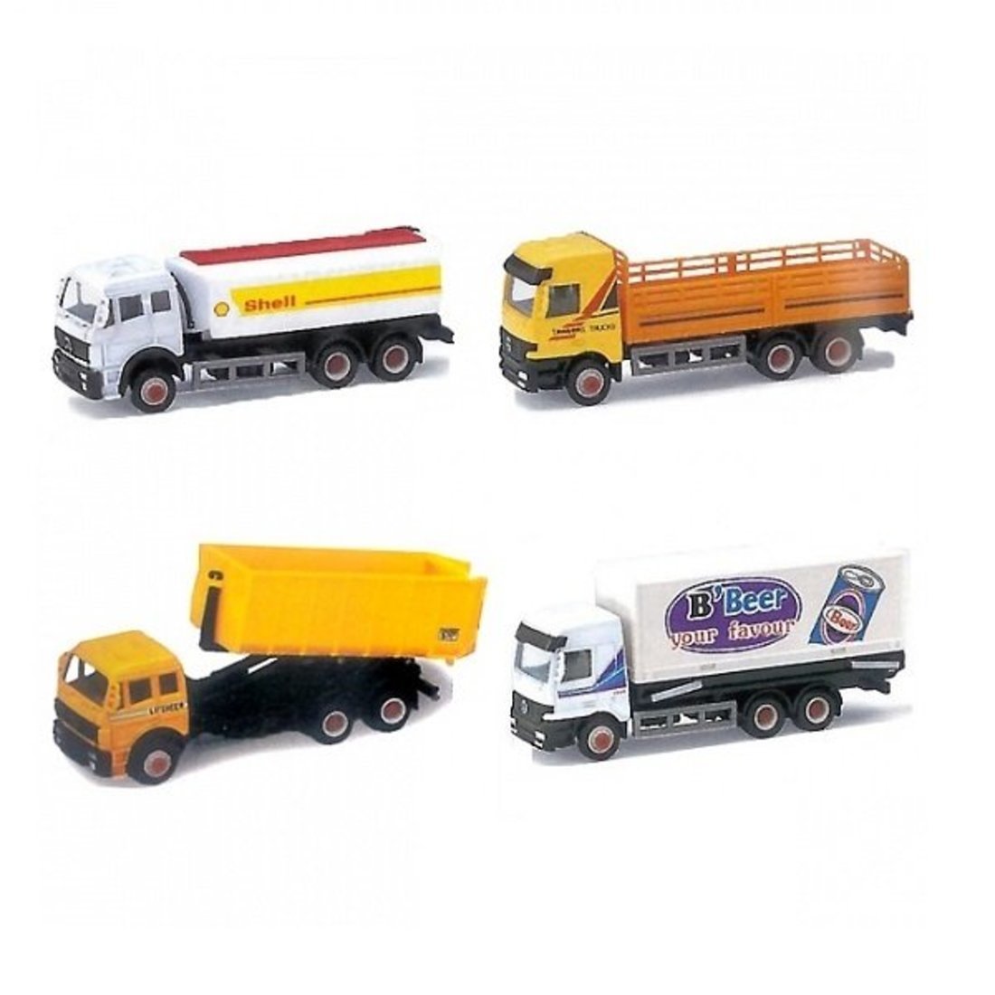 EP94610-24WD(A) Машинка WELLY грузовик, 15 см, в асс., набор A, дисплей-бокс 24 шт.