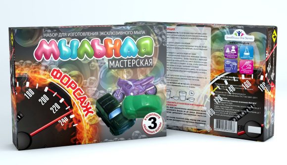 МЫЛЬНАЯ МАСТЕРСКАЯ "ФОРСАЖ" НАБОР ДЛЯ ПРОВЕДЕНИЯ ЭКСПЕРИМЕНТОВ в кор.12шт