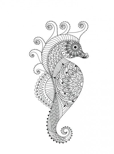 Подводный мир-2. Творческая раскраска обитателей глубин