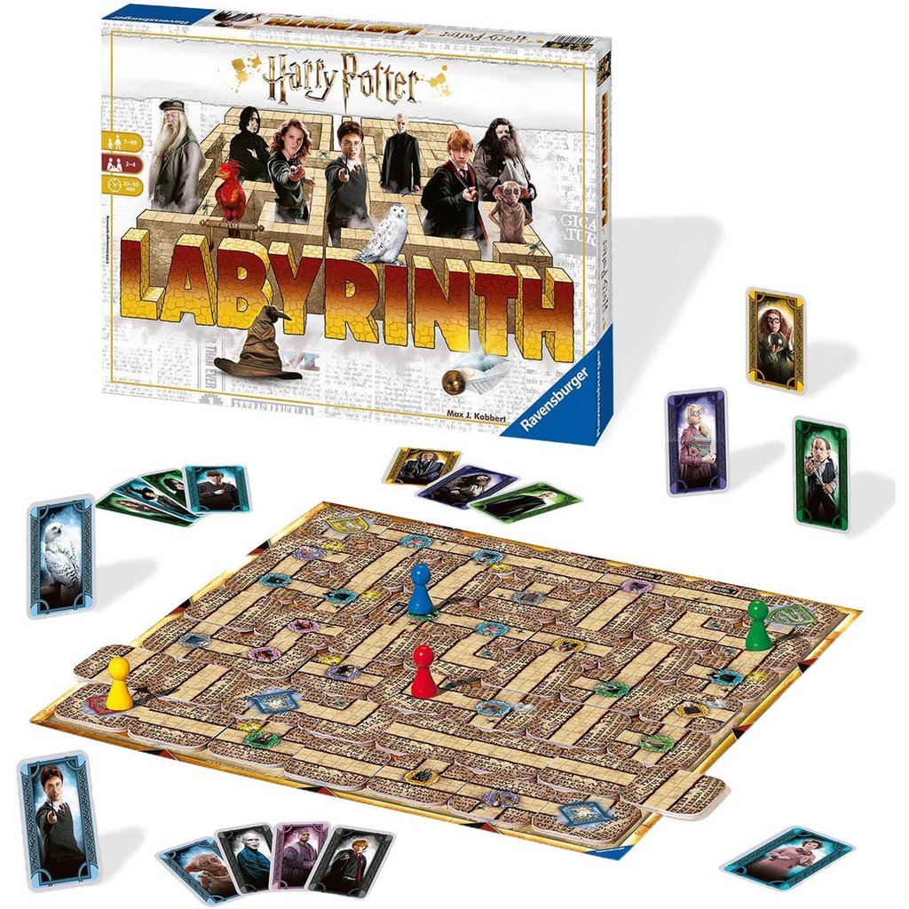 Ravensburger. Наст.игра "Сумасшедший лабиринт. Гарри Поттер" 26031 (рус.яз. по QR-коду)