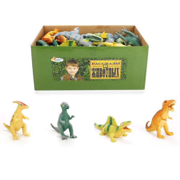 ТЯНУЧКИ ДИНОЗАВРЫ "ИГРАЕМ ВМЕСТЕ" В АССОРТ. 5-6" С ХЭНТЭГОМ В ДИСПЛЕЕ (РУСС. УП.) УП-48ШТ в кор.12уп