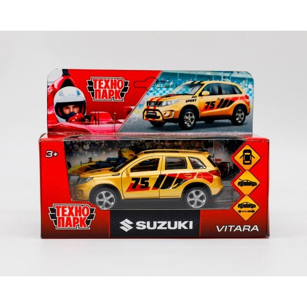 VITARA-12SRT-YE Машина металл SUZUKI VITARA s 2015 СПОРТ 12 см, отк дв, баг, инер, жел., кор Технопа