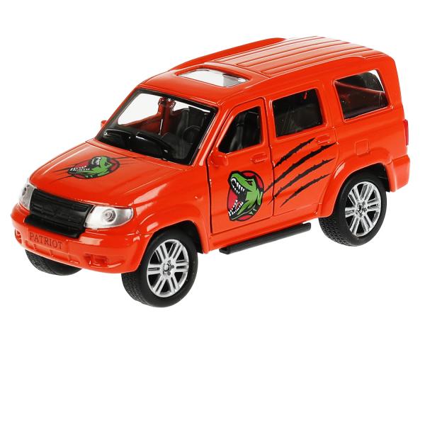 Machine métallique UAZ 12 cm, dv., bagag., инерц., окрас динозавр, kor. Parc technologique en cor.2*24шт