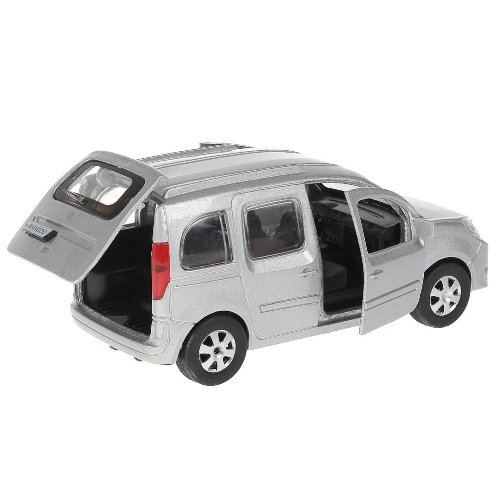 ТМ Технопарк. Машина металл "RENAULT KANGOO" 12см, открыв. двери, инерц., СЕРЕБР. в кор в кор.2*36шт