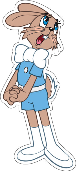 ФМ2-12656 Плакат вырубной А4. Заяц поэт из мультфильма Ну, погоди! (С блестками в лаке)