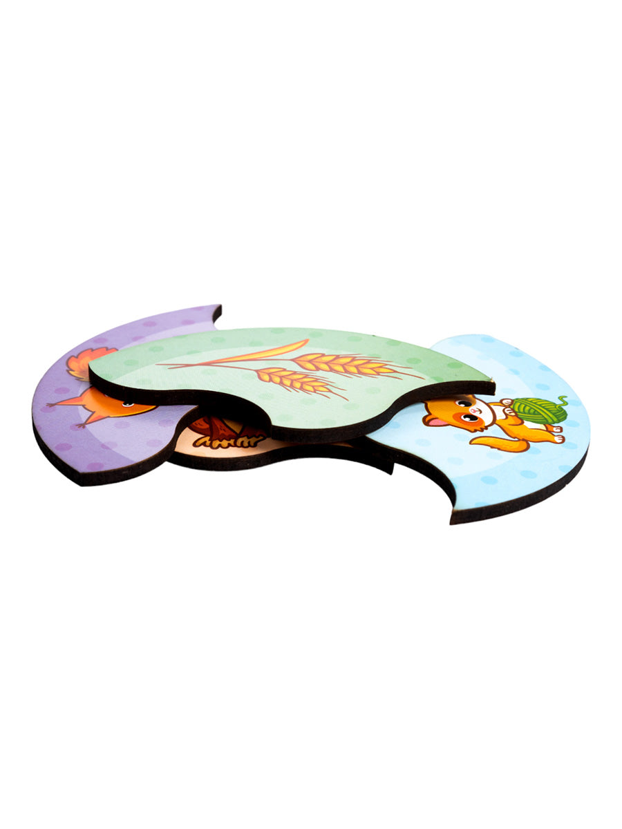 Пазлы из дерева. Мои первые пазлы "Мама и малыш" 36 эл