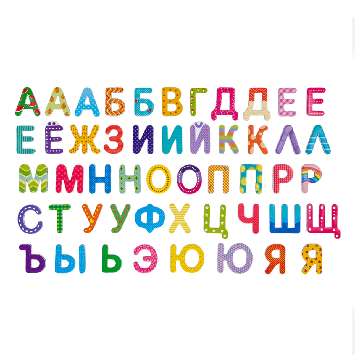 Доска двухсторонняя обучающая магнитно-маркерно-меловая "Веселая азбука" 36,5см х 26,5см (магн.буквы