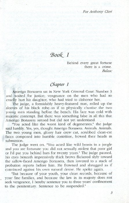 Крестный отец (на англ. языке)