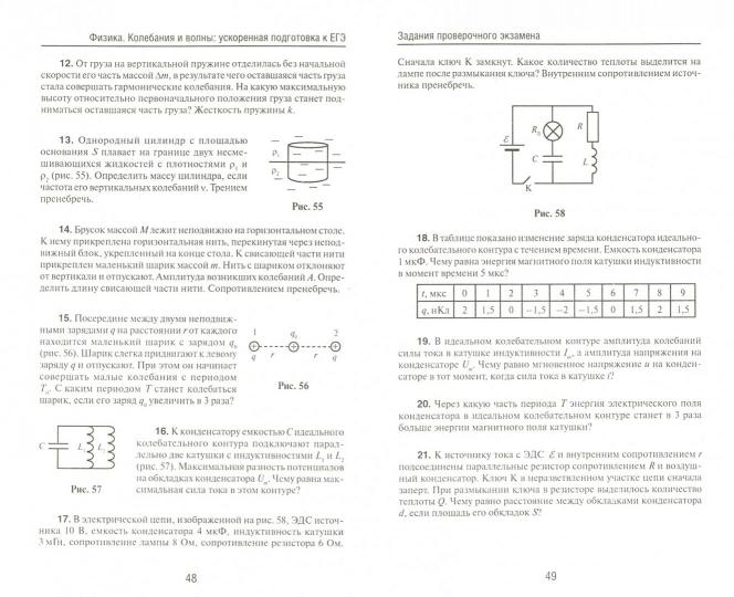 Физика.Колебания и волны:ускорен.подгот.к ЕГЭ