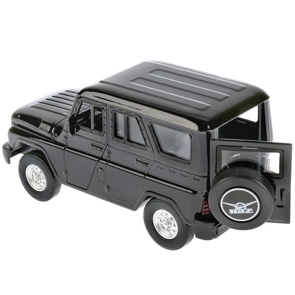 ХАНТЕР-БК 267184 ТМ Технопарк. Машина металл "УАЗ ХАНТЕР" 12см, открыватель. двери, инерц., ЧЕРНЫЙ в ко