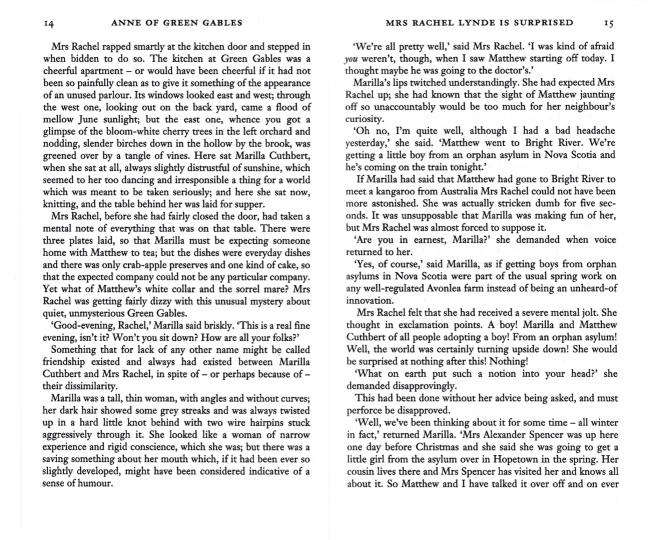 Anne of Green Gables & Anne of Avonlea