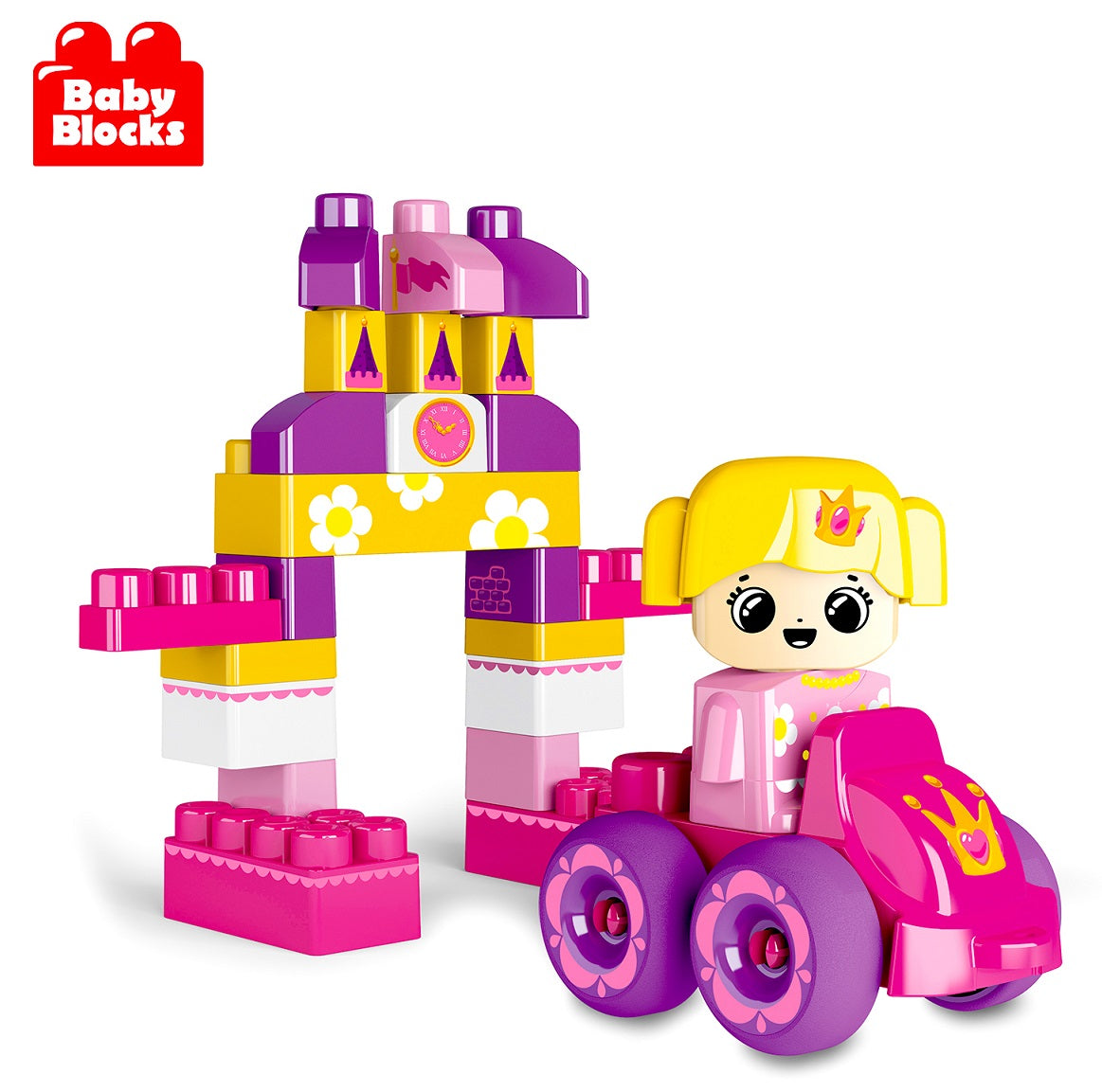 Конструктор пластиковый "Замок принцессы" 40 дет (Baby Blocks)