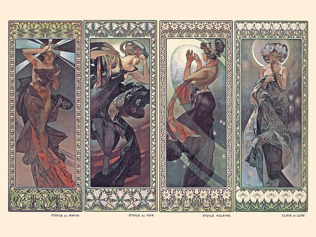 Постер.Альфонс Муха. Серия «Звезды». Формат А3.