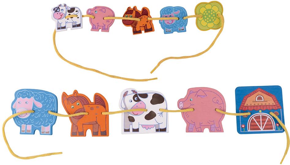 Развивающая игра из дерева "Моя маленькая ферма"