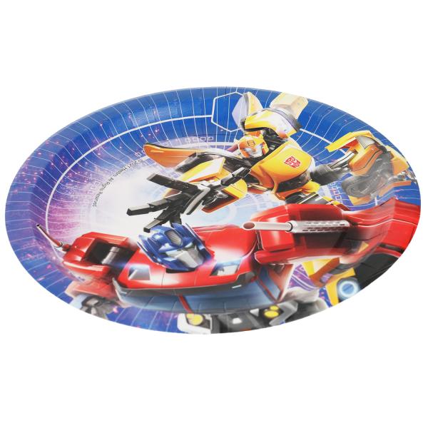 Тарелки бумажные Трансформеры 6 шт, 23 см, Товары для праздника в кор.28наб