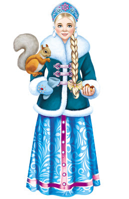 ФМ1-15247 Plaque d'immatriculation A4. Снегурочка. Двухсторонний