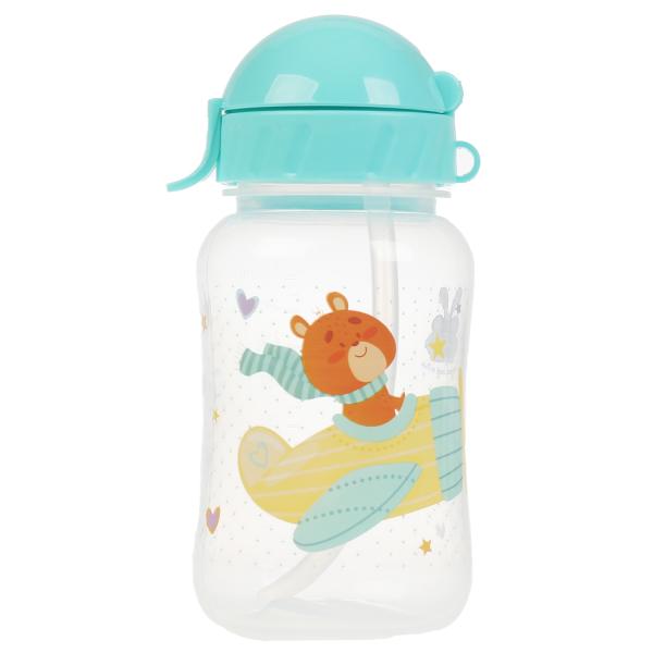 Бутылочка УШАСТЫЙ НЯНЬ 270 мл, с трубочкой Ушастый Нянь в кор.12шт