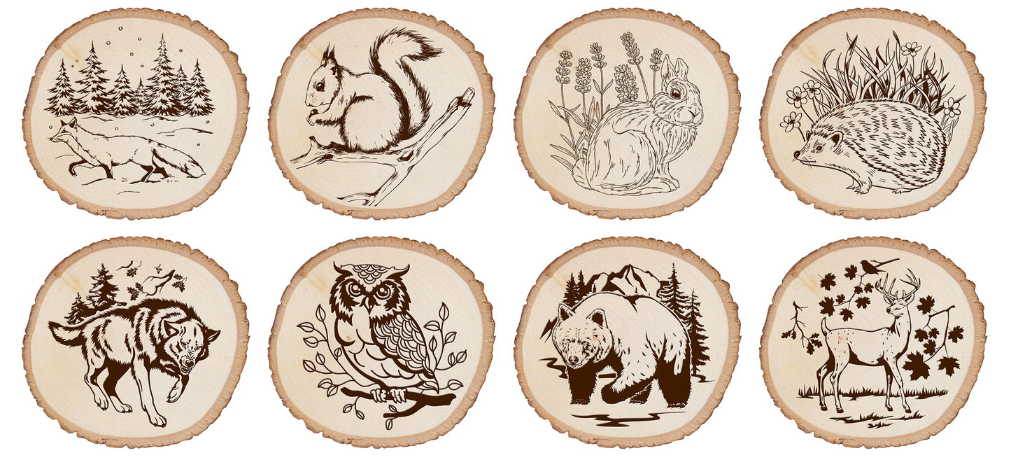 Выжигание по дереву. Выжигание на спиле дерева (d150-160мм)