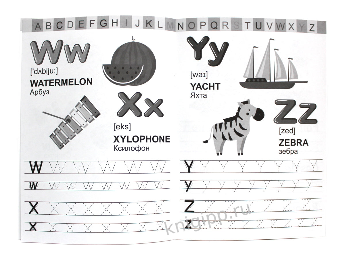 АНГЛИЙСКИЕ ПРОПИСИ эконом. ПИСЕМ БУКВЫ И СЛОВА