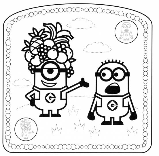 Раскраски-наклейки. Миньоны. С нами веселее!