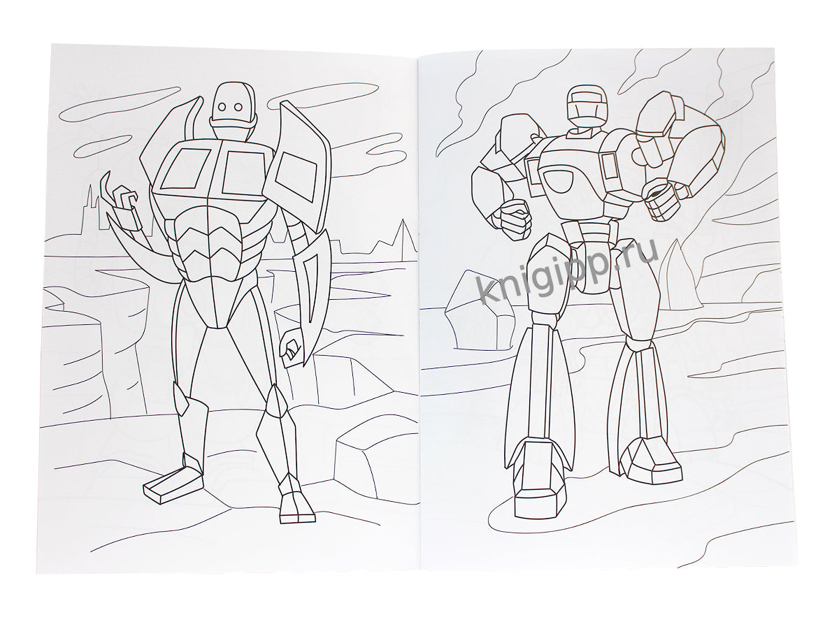 РАСКРАСКА С РОБОТОМ. УДИВИТЕЛЬНЫЕ РОБОТЫ