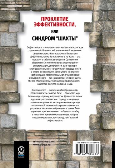 Проклятие эффективности, или Синдром «шахты»: Как рассмотреть разобщенность в жизни и бизнесе. Тетт Дж.