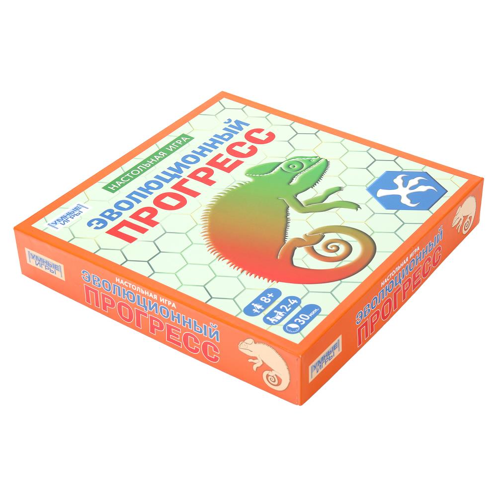 Эволюционный прогресс. Настольная игра-квадрат. 40 карточек. 300х300х50 мм. Умные игры в кор.10шт